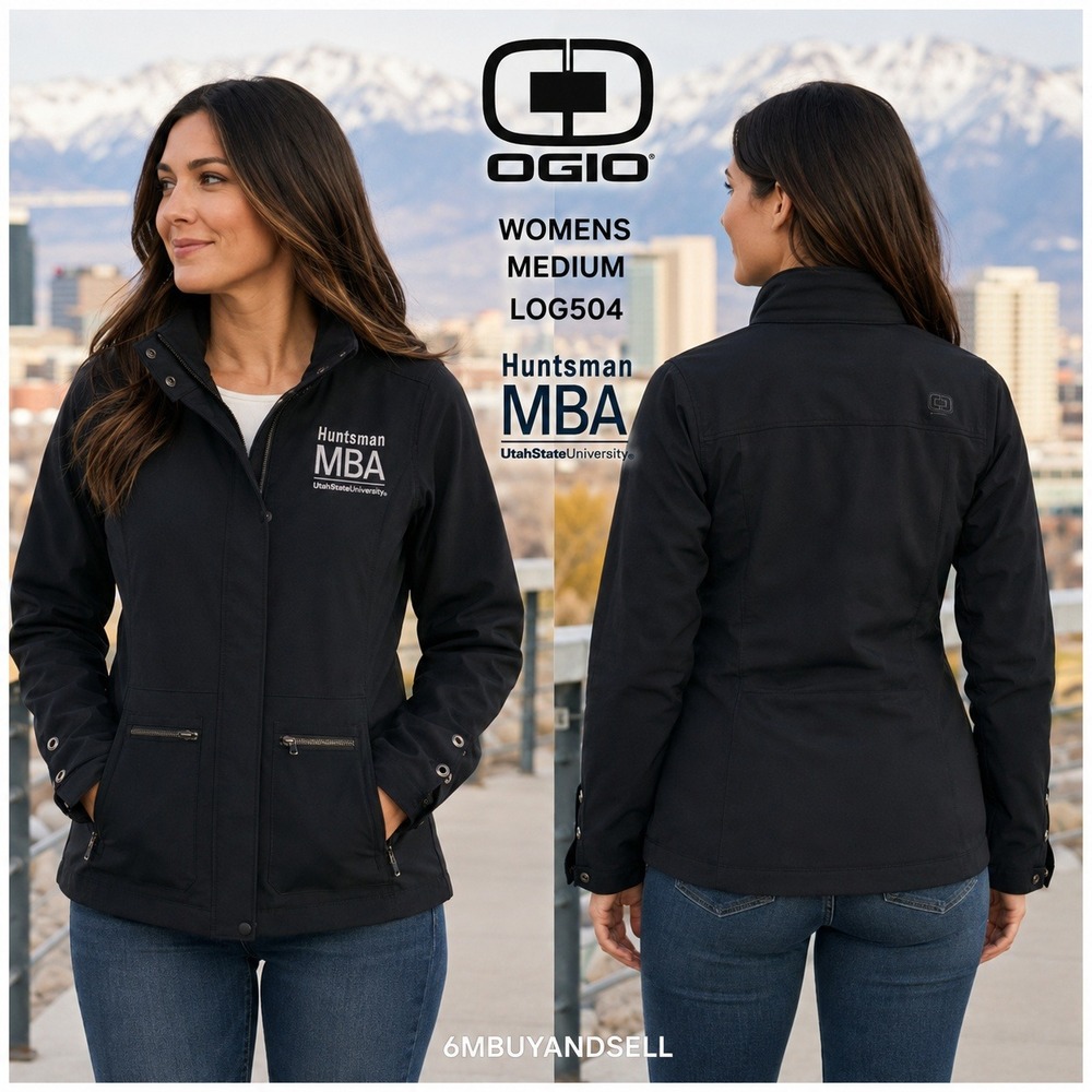 OGIO LOG504 Womens Huntsman MBA‎ Utah State University Jacket Black Medium